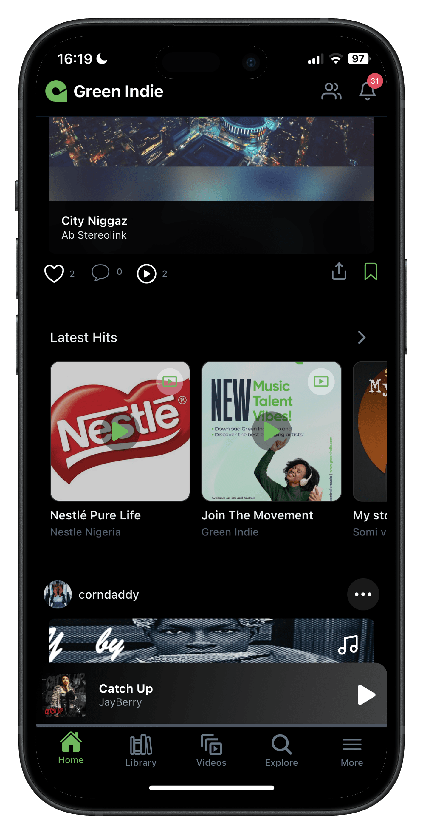 Green Indie app